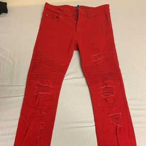 H&M ripped skinny pants